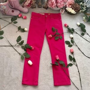 Anthropologie Pilcro hot pink Jean